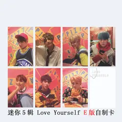 7 шт./компл. K-pop Bangtan boys Phoro card album высокое качество, HD Фотокарта love yourself альбом прекрасный bangtan мальчики поставки