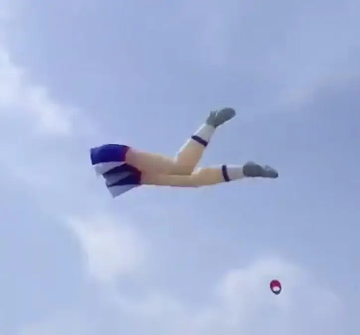 soft launch girl long legs kite flying fairy tail windsock kites for adults volant single line kite manufacturers fun factory