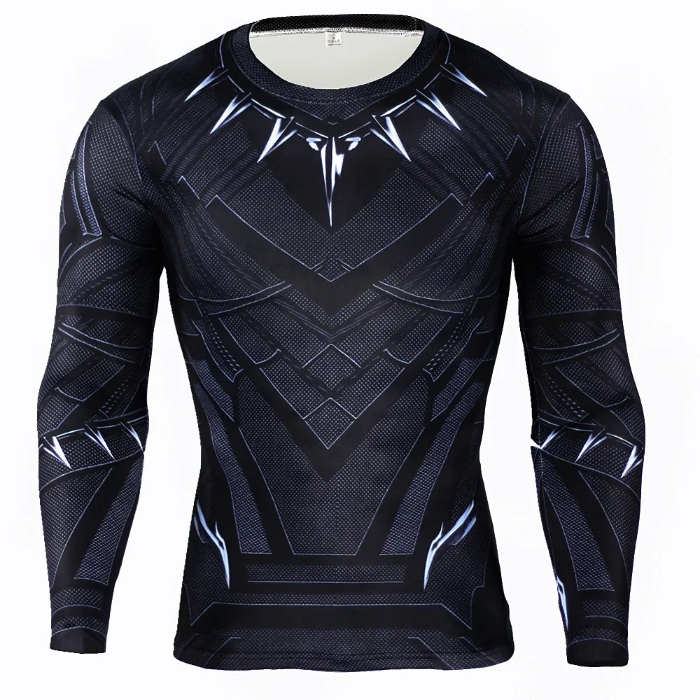 3D сжатия Для мужчин футболка для спортивного зала, для фитнеса, кросфита футболка рубашка с длинными рукавами Для мужчин s ММА супергероев Marvel Зимний Солдат баки для одежды - Цвет: 013