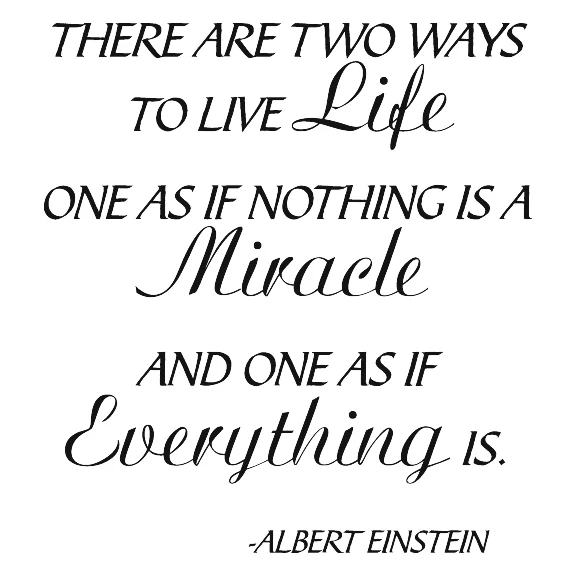 Albert Einstein Quote About Miracles Life Miracles Everything Happen Albert Einstein Wall Sticker Art Quote  Vinyl Removable Decor Window Home Bedroom Shop Kitchen|Bedroom  Shelf|Kitchen Glasswarebedroom White - Aliexpress