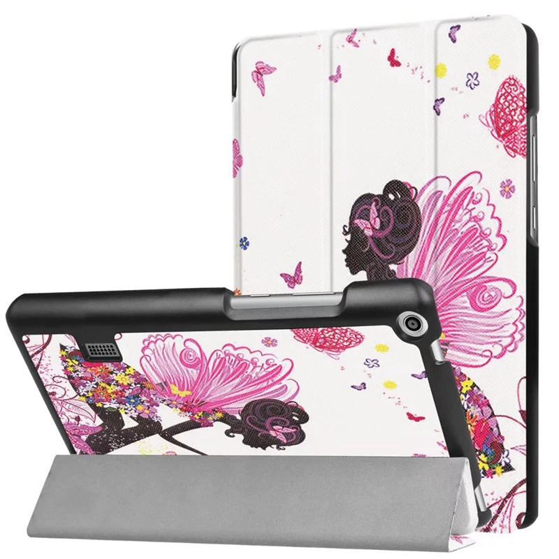 

For Huawei MediaPad T3 7.0 BG2-W09 Case colorful print leather Case Cover Cases For Huawei T3 Mediapad T3 7 Case Cover+Free Gift