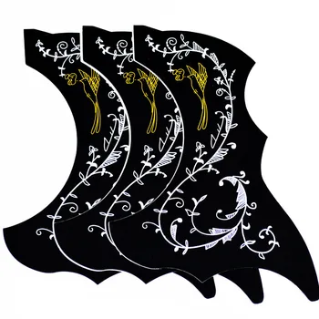 1 PC Acoustic Guitar Pickguard Hummingbird Scratch Plate Adhesive Background Guitar Accessories professional guitar accessories drop bird shaped pickguard folk acoustic self adhesive pick guard sticker scratch plate
