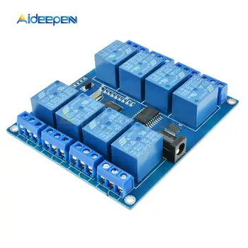 

8 Channel 8-CH Relay Module Micro USB Board With Indicator PC Upper Computer ICSE014A Software Control DC 5V 10A