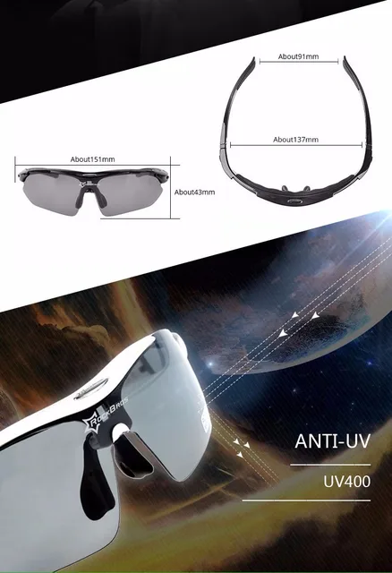 Polarized Cycling Glasses 5 Lens Clear Bike Glasses Eyewear UV400 Proof Outdoor Sport Sunglasses Men Women Oculos Gafas Ciclismo -