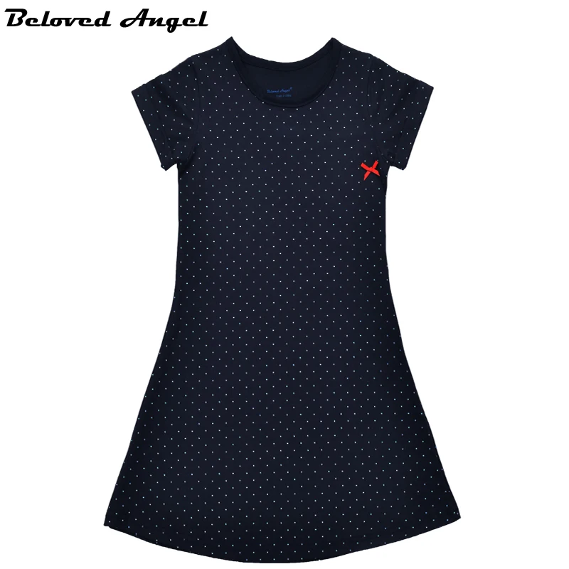 

Girls Clothing 100% Cotton Star Print Dresses Girl Princess Party Dresses Children Clothing Brand Costume For Kids Clothes 1-13Y