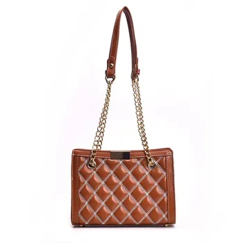 

Amorvivi Female bag 2019 spring and summer new Korean fashion trend small bag shoulder diagonal cross lattice bucket bag