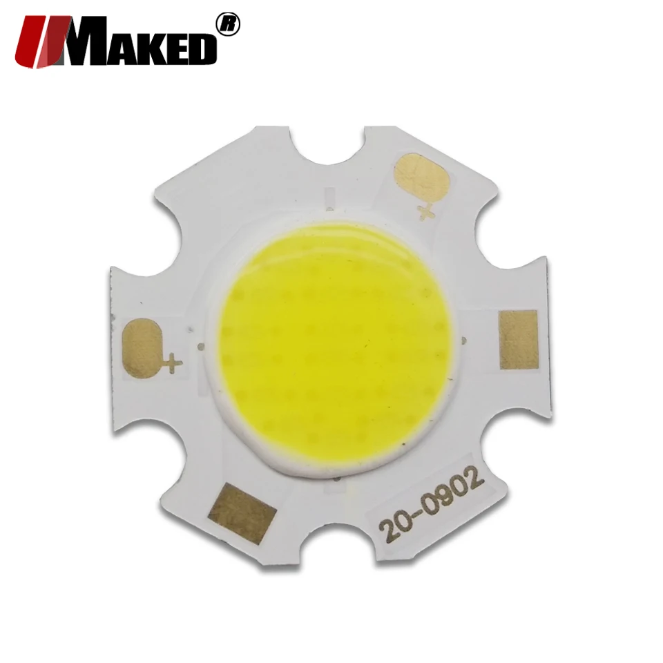10 шт. COB Chip LED Light Bead 3 Вт 5 красный/зеленый/синий/теплый/натуральный/белый цвет