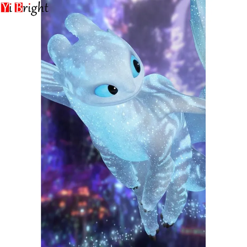 

5D Diy Diamond Painting Diamond Embroidery Sale cartoon white Dragon Full Square/Round Diamond Mosaic Picture Of Rhinestone XY1