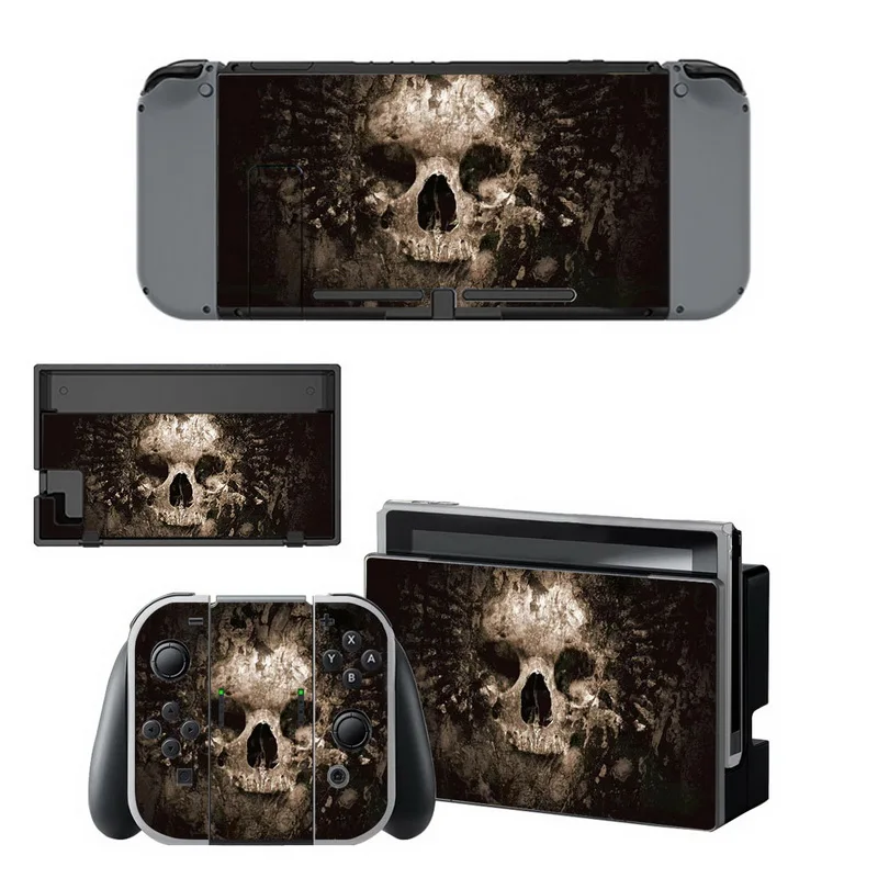 Cool Skull Skeleton Design Skin Sticker for Nintend Switch NS Console &amp joy-con Controller Protective Stickers Accessories |