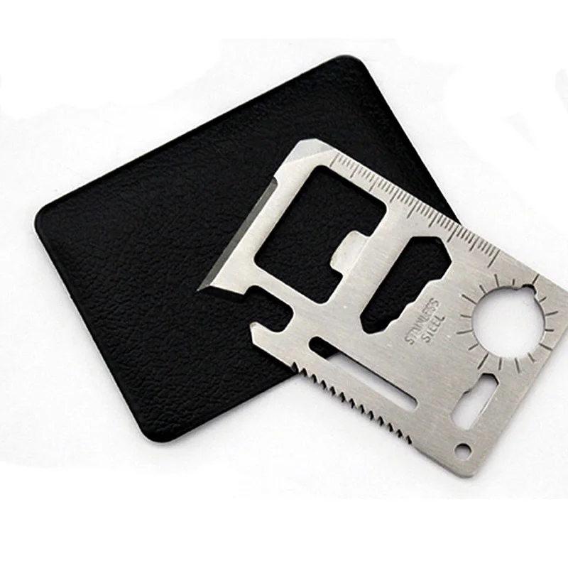 

Multipurpose Pocket Survival Tool Function Outdoor Universal Lifesaving Saber Card Portable PAK55