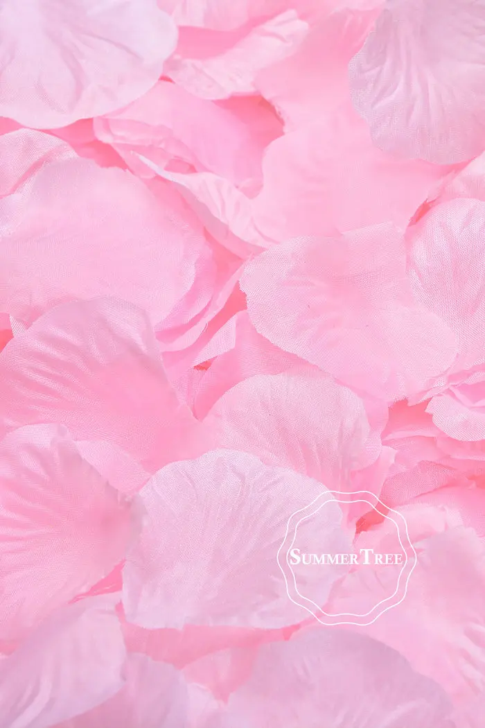 100pcs/pack Silk Rose Petals Table Confetti Artificial Flower Baby Shower Crafts Wedding Supplies Party Christmas Venue Decor