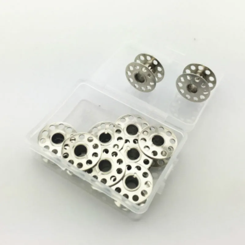 

10Pcs High Quality Stainless Metal Bobbins Sewing Machine Spools for Sewing Machine