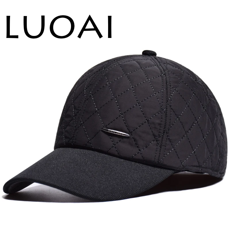LUOAI men's and women's warm baseball cap 100 cotton baseball cap