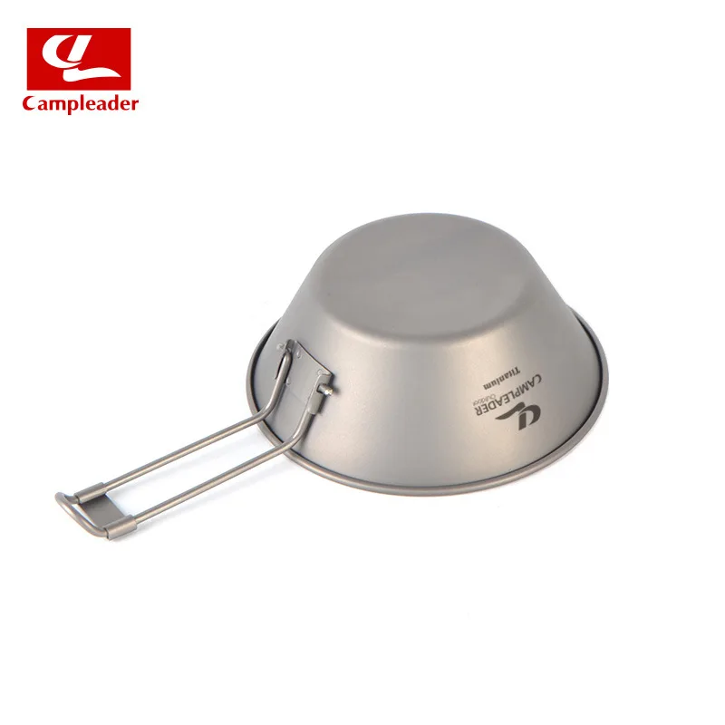 Outdoor Bowl Titanium Camping Cup Foldable Tableware Anti-Scalding Anti-Falling Outdoor Camping Picnic Titanium Cookware 300ml