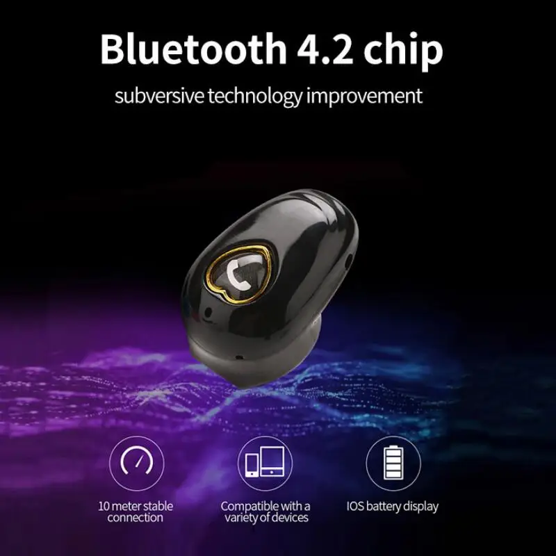 V20 мини беспроводные Bluetooth наушники V4.2 стерео наушники гарнитура с микрофоном для huawei Xiaomi для всех телефонов для samsung