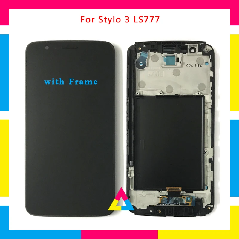 

5Pcs/lot LCD Display Screen With Touch Screen Digitizer Assembly For LG Stylo 3 LS777 Black White No Frame or with Frame DHL