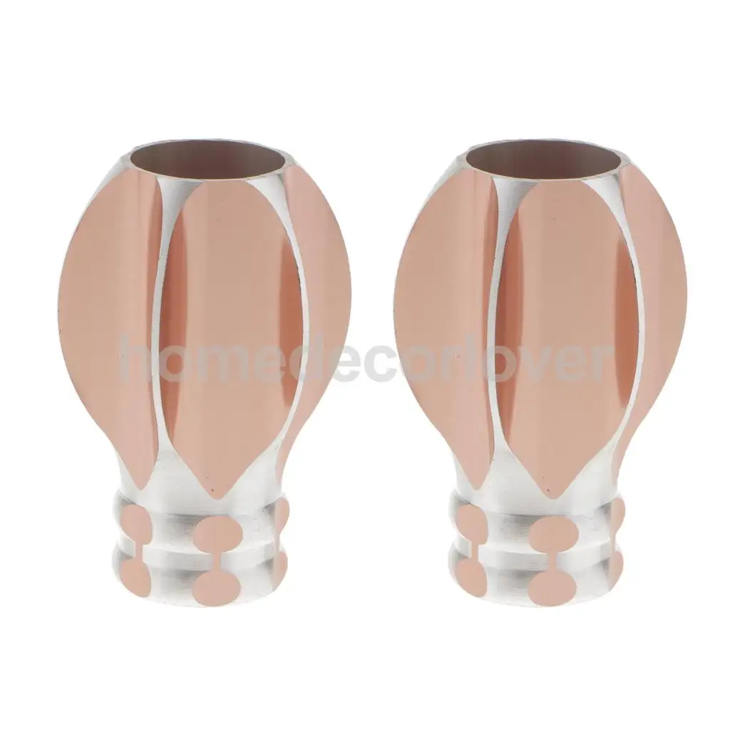 2Pcs Decorative Elegant Design Window Curtain Rod Ends Drapery Rail Pole Heads Caps Fit 25/28mm Inner Diameter Rods 