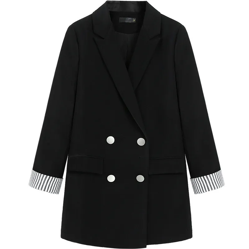WSYORE 2019 New Spring and Autumn Fat MM Casual Long Sleeve Blazer Coat Large Size XL-5XL Korean Style OL Suit Women NS1048 | Женская