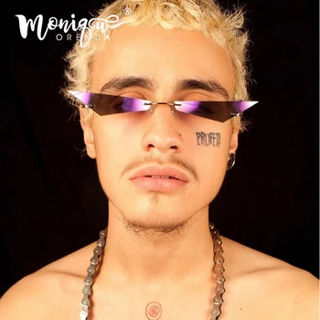 

2019 New fashion cat eye sunglasses men luxury narrow coating mirror sun glasses women shades female triangle oculos UV400