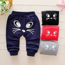 TELOTUNY/модные штаны; милые повседневные штаны для новорожденных девочек и мальчиков с рисунком кота; спортивные брюки; Z0129