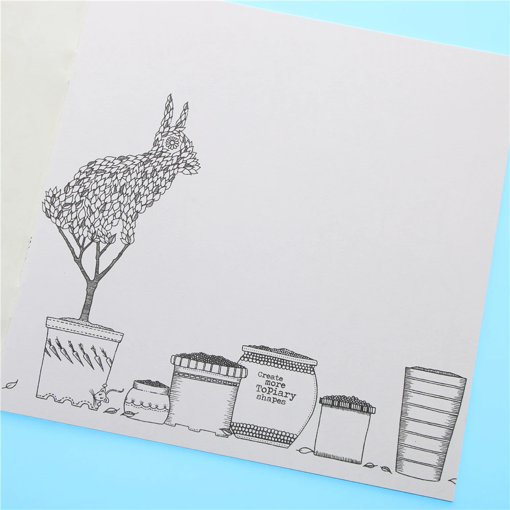 24 Pages Secret Garden English Edition Coloring Book For Children Adult Relieve Stress Kill Time Painting Drawing Book