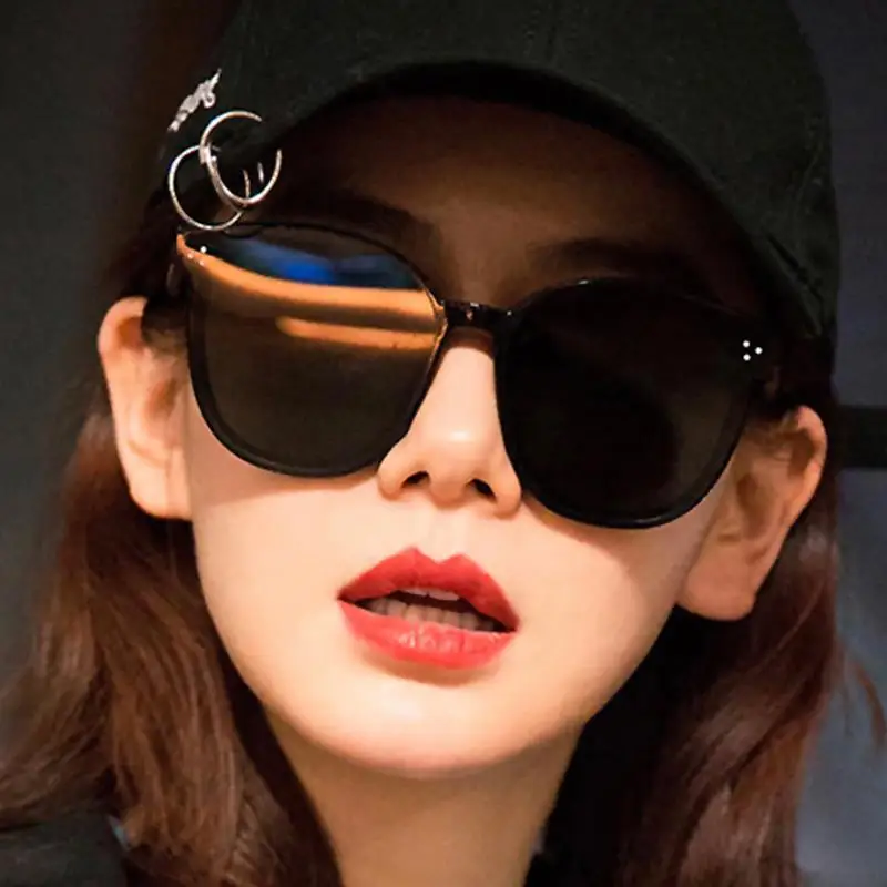 LongKeeper Cat Eye Sunglasses Women Luxury Round Sun Glasses Female Vintage Mirror Travel Eyewear Gafas De Sol UV400