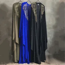 Африканские платья для женщин размера плюс, Дашики, алмазные бусины, африканская одежда, абайя, Дубай, халат, вечернее длинное мусульманское платье, накидка с капюшоном