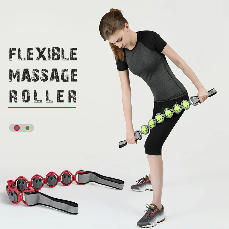 100cm Roller Neck Shoulder Back Waist Pull Back Muscle Massage Stick