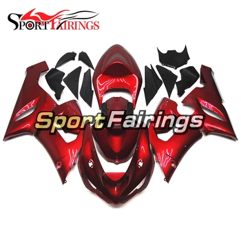 

Hulls for Kawasaki ZX-6R 2005 2006 ABS Plastic Injection Carenes Motorcycle Body Frames ZX6R 05 06 Cover Pearl Red Cowling Panel