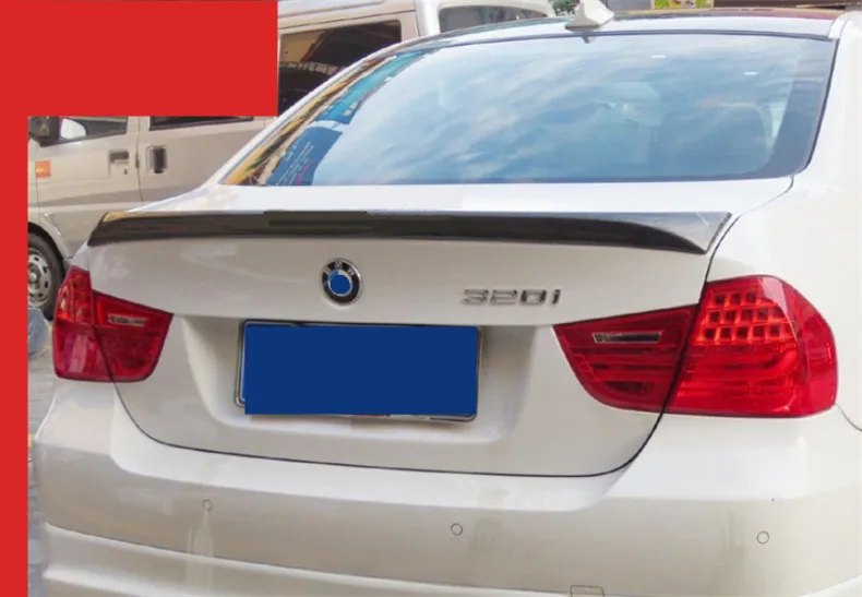  Auto Carbon Fiber Spoiler For BMW 3 Series E90 318 320 325 330 335 2005-2012 Rear Trunk Spoilers Hi