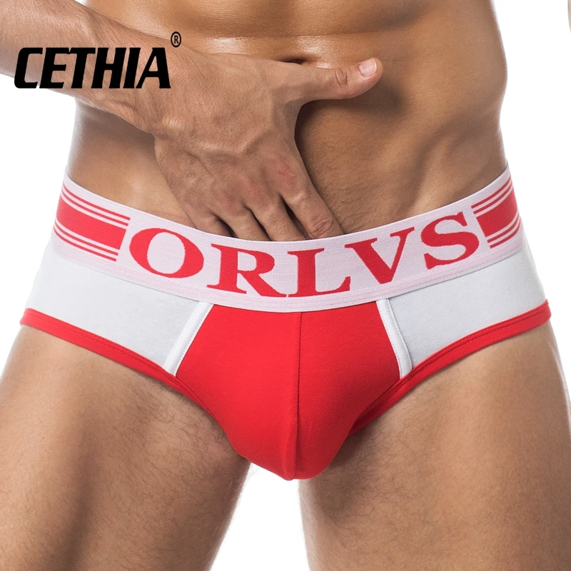 

ORLVS Brand Men Underwear Briefs Slip Sexy Hollow Cotton Shorts Cueca Gay Sleepwear Male panties Sexy Breathable Crotch Cotton