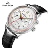 Montre classique Tiger/RT pour hommes, montre classique lumineuse en acier inoxydable, automatique, bracelet en cuir marron miota, RGA9122 ► Photo 3/6