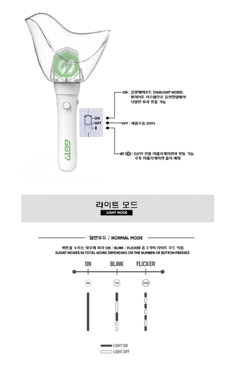 В наличии официальный GOT7 Ver.2 Свет Stick Kpop мировой Тур концерт Lightstick импортированы из Кореи хип-хоп вентилятор подарок коллекция