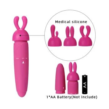 Black Metal Pink Heart Crystal Butt Anal Plug Silicone Rabbit Vibrator Clitoris Massager Adult Smooth Anus Sex Toys For Couple 5