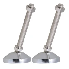 Углеродистая сталь 60 мм Диаметр M12x100mm резьба фиксированные регулируемые ножки для машинной МЕБЕЛИ ноги Pad Максимальная нагрузка 2 тонн упаковка из 2