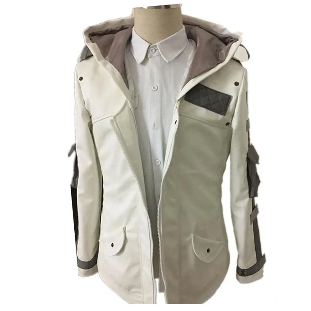  2018 PUBG Playerunknown's Battlegrounds Cosplay Costume White Black Warm Coat With Hat Costumes Hal