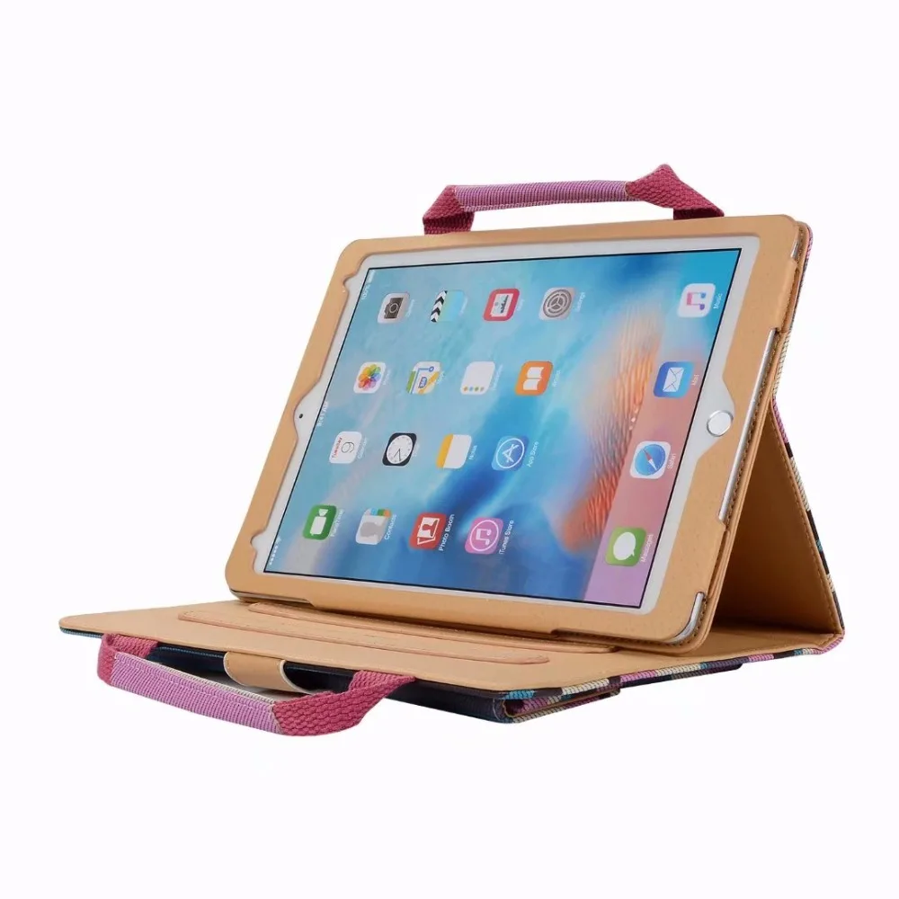 Ручка сумка чехол для нового iPad 9,7 A1822 A1893 Стенд кожаный чехол для iPad Pro 9," 10,5 дюймов MacBook Air Air2 Mini 1 2 3 4 планшеты+ ручка
