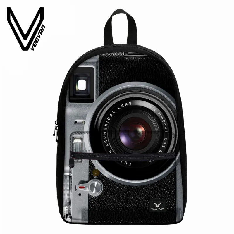 VEEVANV Vintage Men Backpacks Camera Printing Shoulder Bag