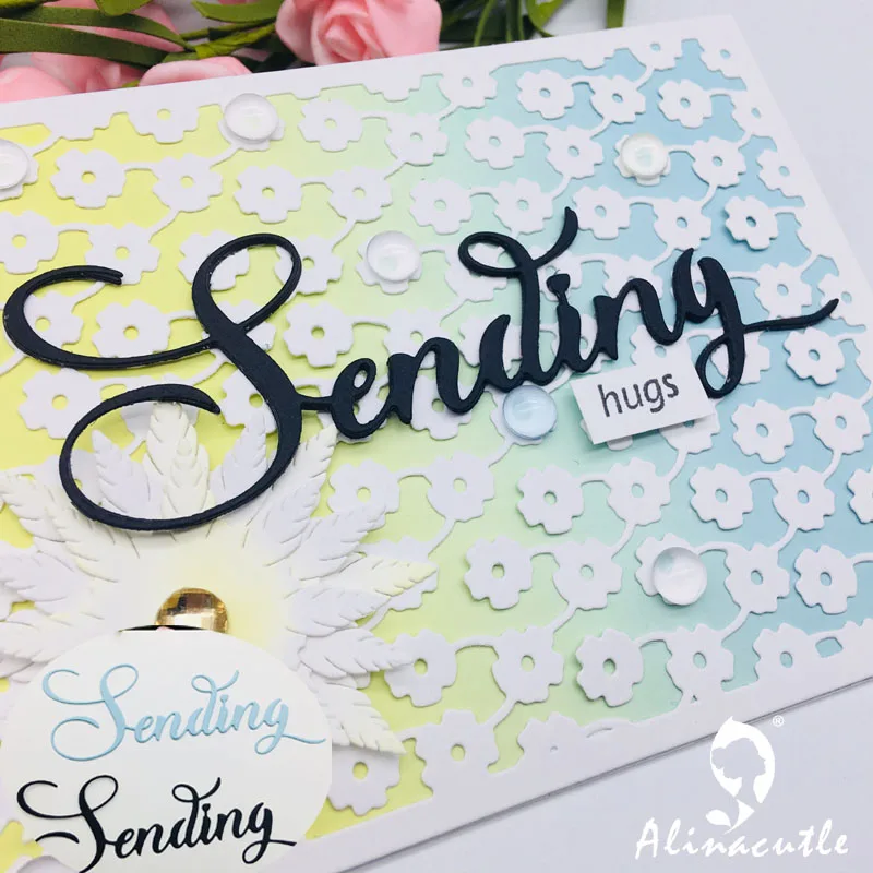 

DIE CUT METAL CUTTING DIES cut sending letters Alinacraft Scrapbook paper craft album card punch knife art cutter die