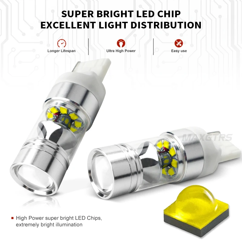 2 шт. Автомобильные светодиодные ламсветильник T20 7440 W21/5W 100W|car light|light brakelight running |