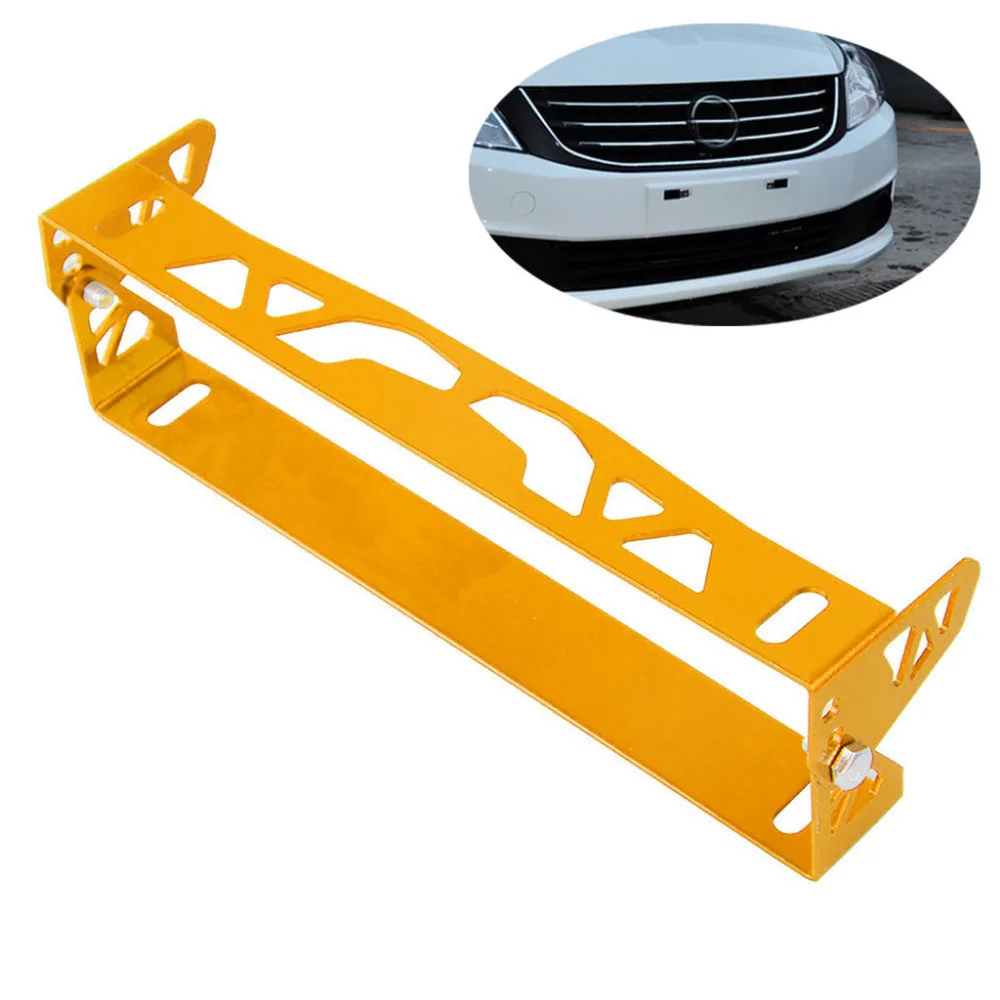 

Universal Blue Tilt Adjustable License Plate Relocation Adapter Bracket