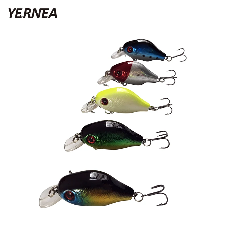 

Yernea 5pcs/Lot 7.5g Fishing Lures Hard Bait Tackle Pesca Crankbait Artificial Lifelike Lures Carp Fishing Minnow Wobblers