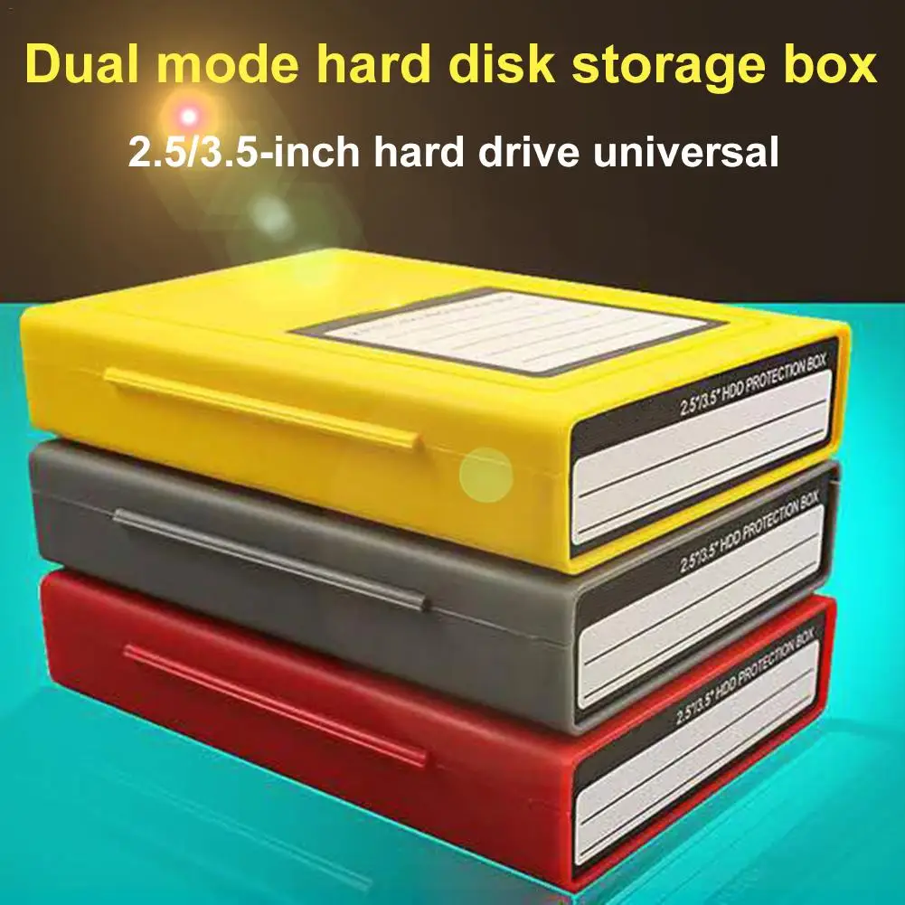 

HDD External Anti-Static Shock Proof Dust-proof 2.5/3.5 Inch Hard Disk Protection Box 9.5MM12.5MM Universal Storage Case
