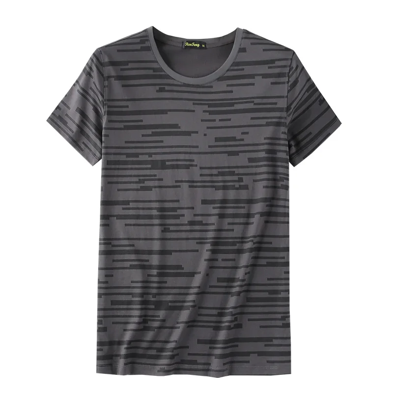

REN.F Men Camouflage Striped Tshirt Casual Cotton Summer Tops For Men 2019 Camisetas Hombre Crewneck T Shirt Men Tee Shirt Homme