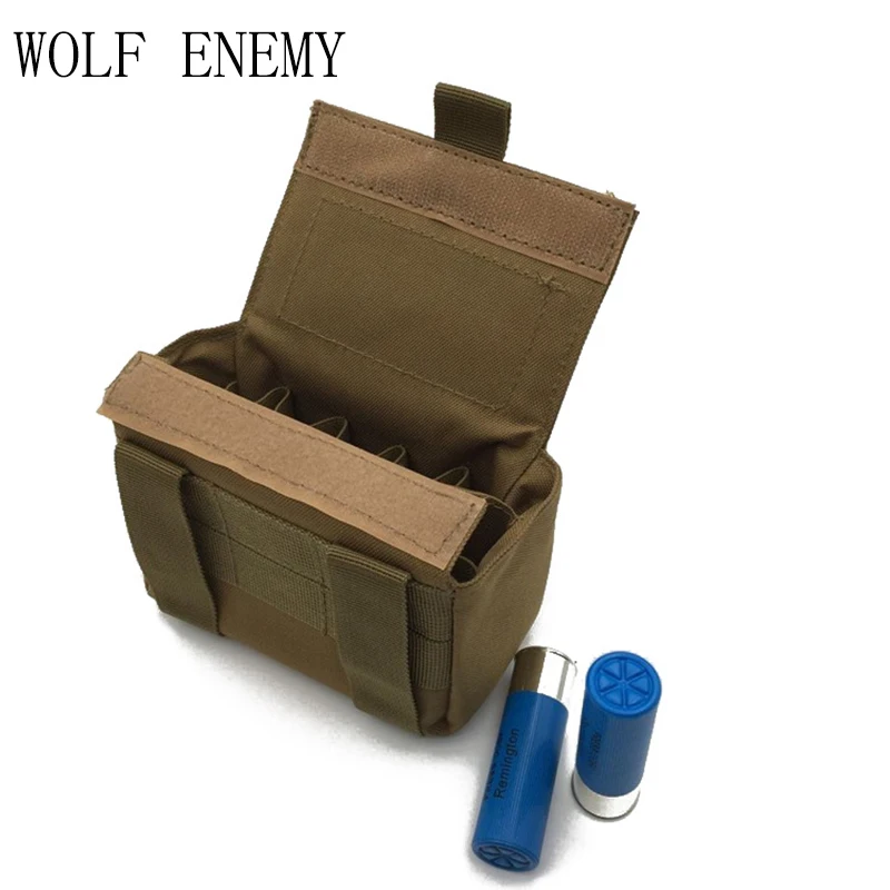 Tactical Molle Magazine Reload Shotshell Holder 15 Rounds Shell Rifle Waist Pouch Mag Green Army Bag | Спорт и развлечения