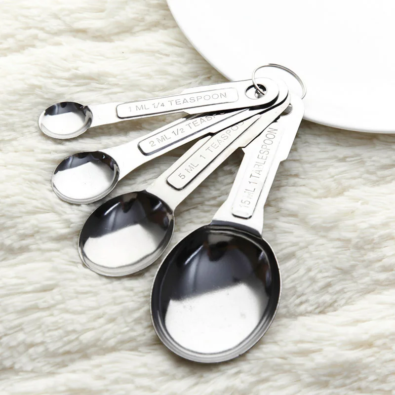 4pcs Measuring Spoon Coffee Milk Powder Baking Metering Tools Cooking