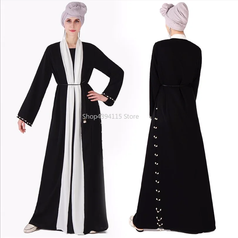 Muslimah хит цвет алмаз шить халаты мусульманин турецкий Дубай Длинные Abayas