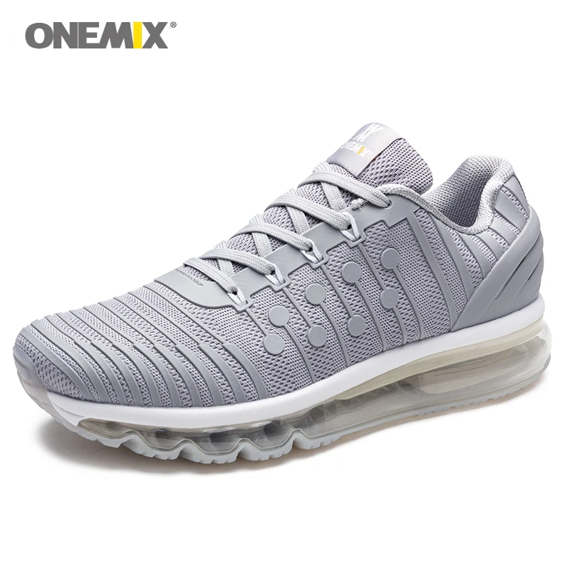 

Onemix Men's Athletic Sport Sneakers Ultra Lightweight Trail Running Walking Fitness Jogging Cross Training Gym Men White Shoe
