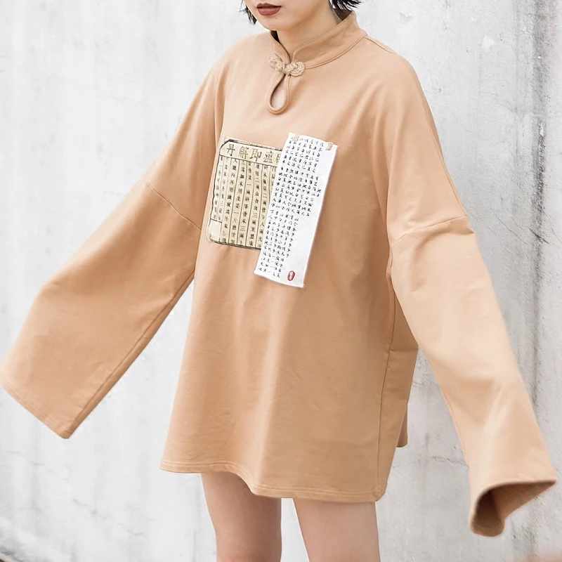 Свитшот женский флисовый с воротником стойкой и длинным рукавом|fleece pullover|women