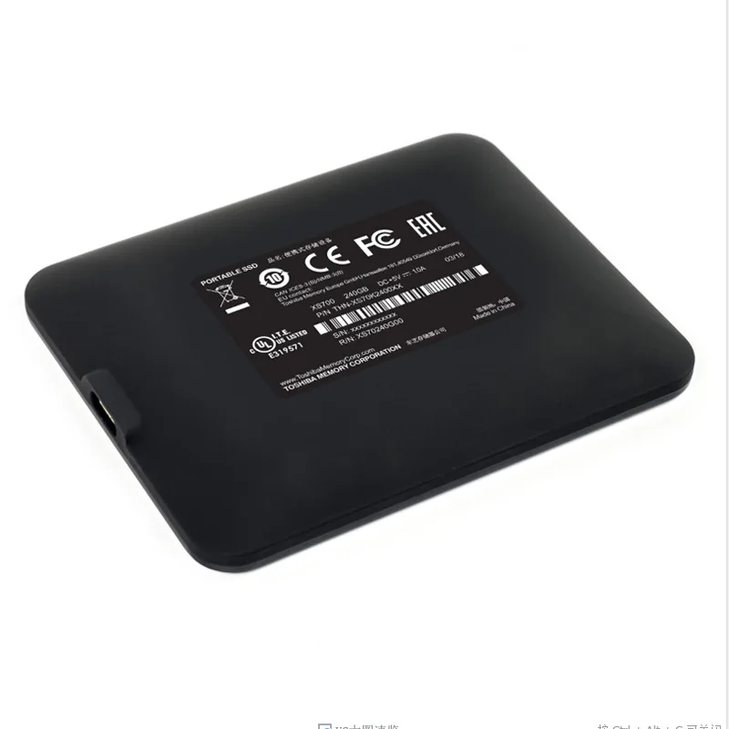  Toshiba XS700 Encrypted SSD 480GB 960GB USB 3.1 High Speed Type-C Mobile Hard Drive External Solid 